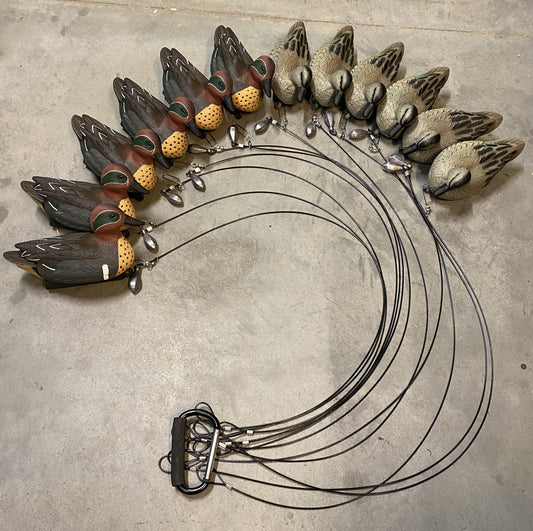 Pre-rigged Super Blocks Greenwing Teal - 12 pack