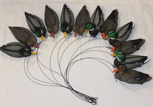 Pre-rigged Super Blocks Mallards - 12 pack