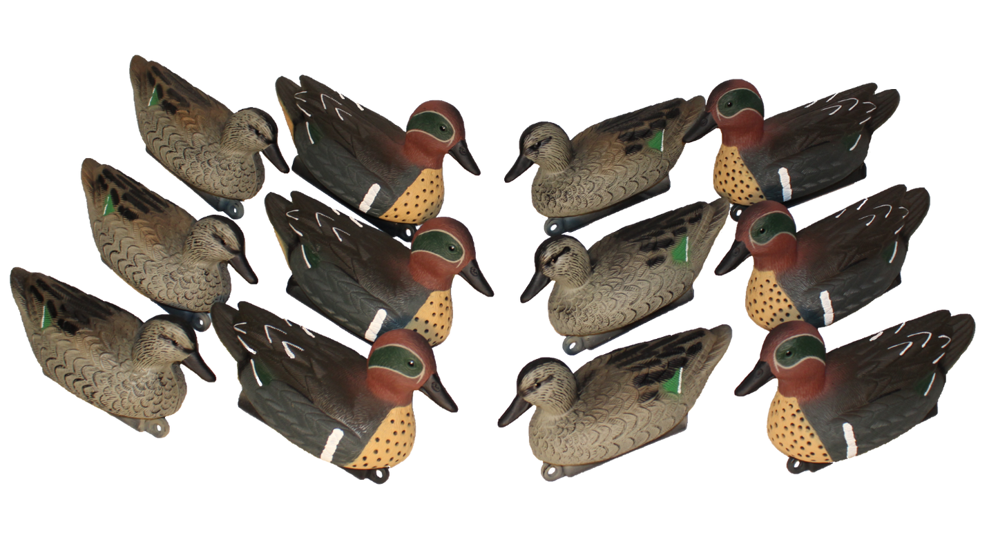 Super Blocks Greenwing Teal Floaters - 12 pack