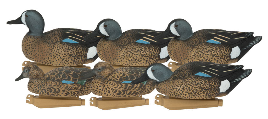 GHG Pro-Grade Bluewing Teal Floater - 6 pack