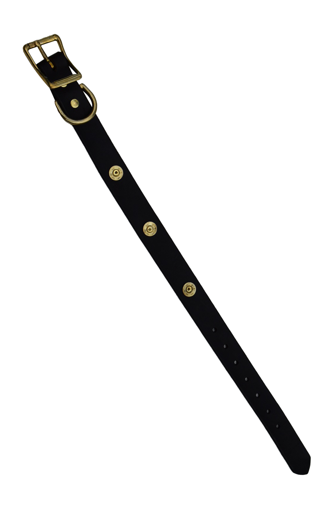Leather Dog Collar with Shotgun Shells