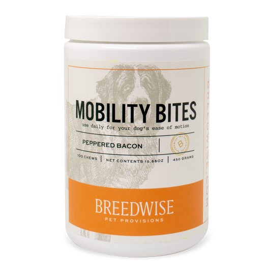 Breedwise Mobility Bites 100-count jar